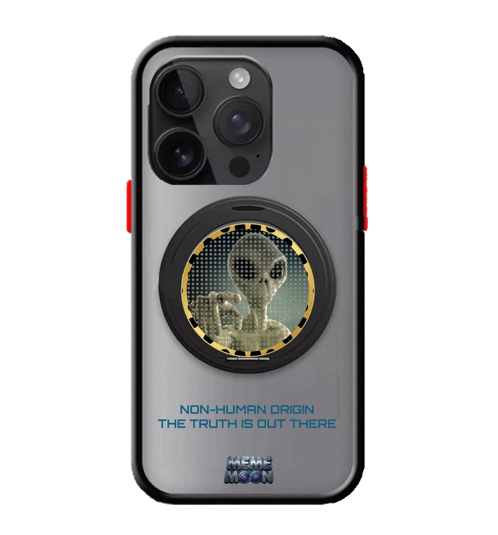 Alien iPhone Case With Ring