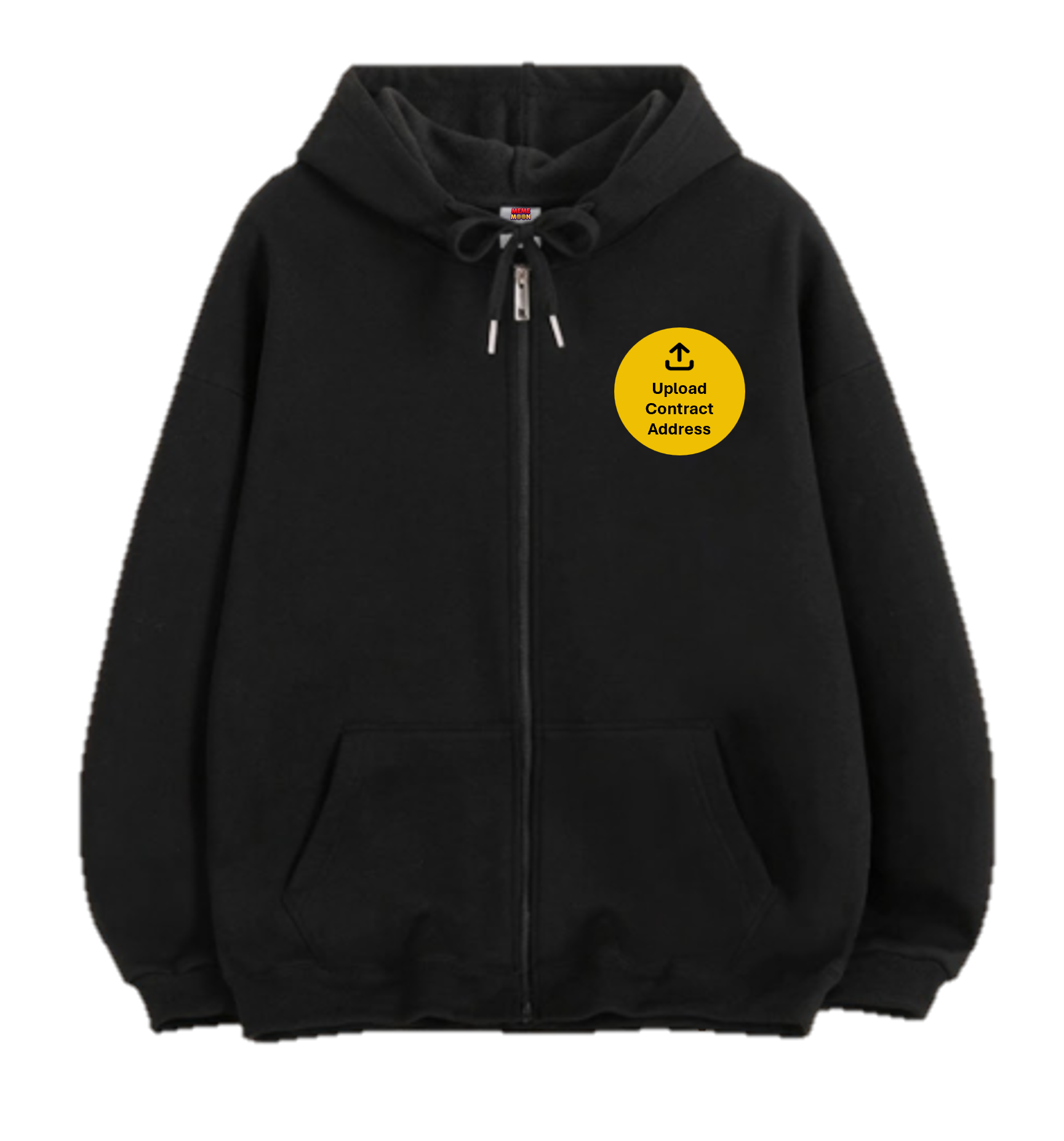 Customized Crypto Meme Zip-Up Hoodie